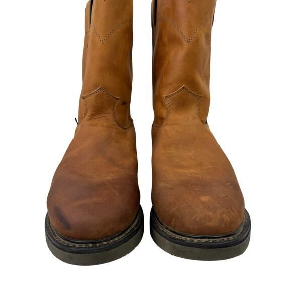 Justin Conductor Aged Bark Real Leather Rubber Sole Round Toe Work Boots main image 8
